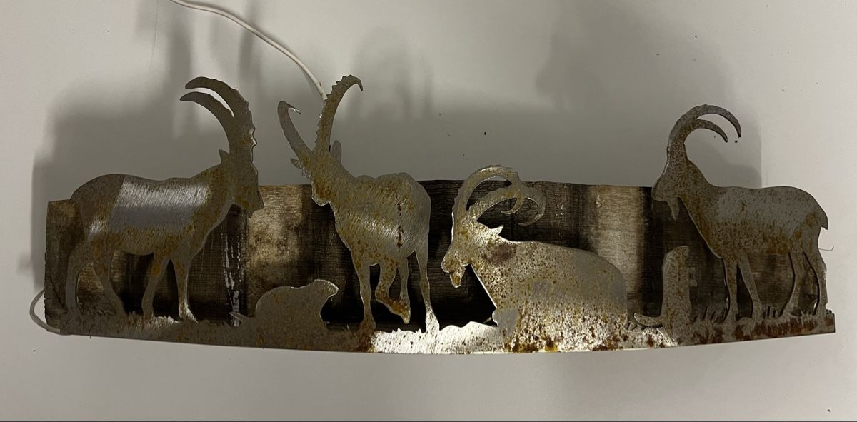 Tutte le decorazioni: Steinbock Dekosteller Metall beleuchtet – Nuovo (secondo la descrizione) da Gossau SG venduto da Drummer2004 1
