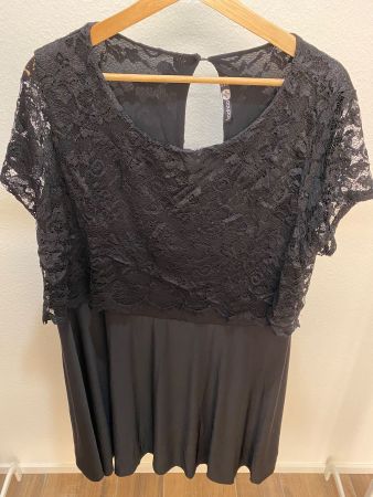Kleid elegant schwarz Gr. 52