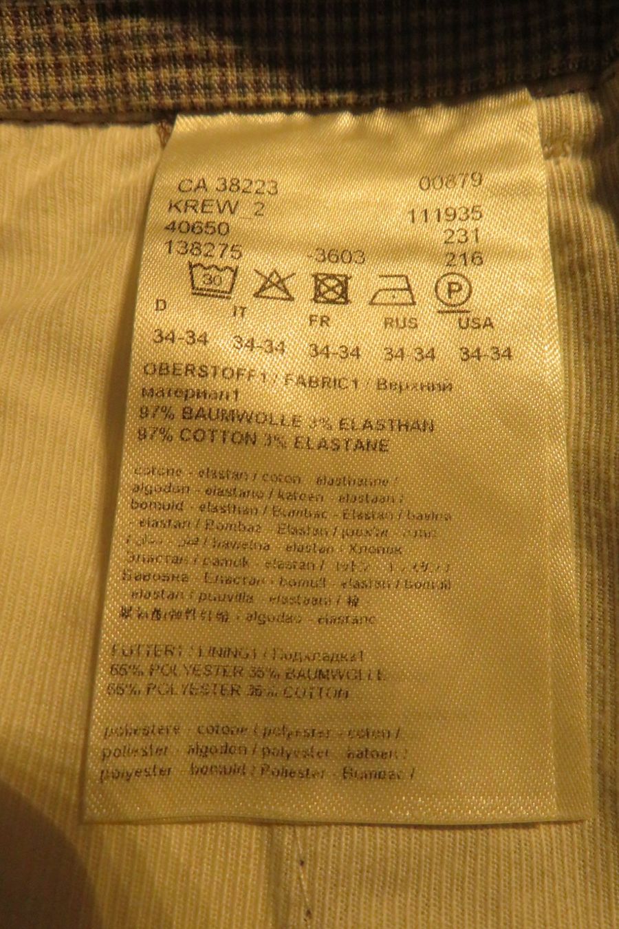 Drykorn Pantaloni: DRYCORN Baumwollstretchhose Grösse 50 – Usato da Wil ZH venduto da Tamagy 3