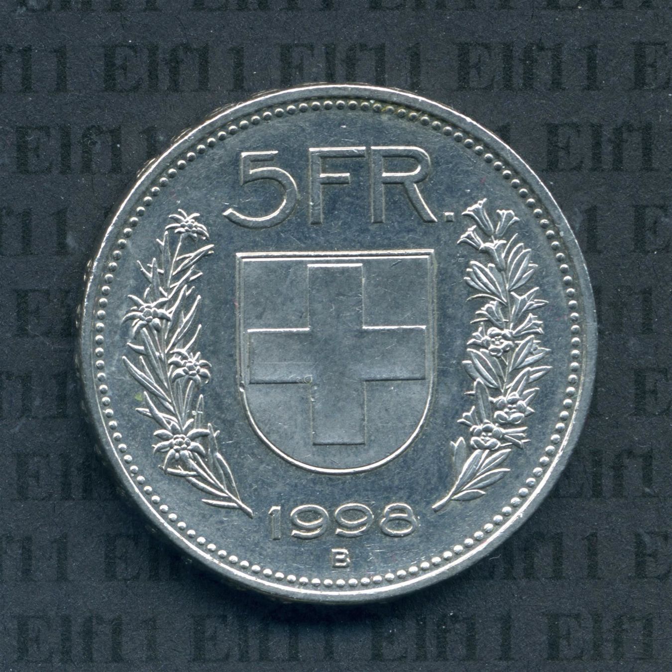 Tutti le monete: CHF___5.00 1998 -unz 5 Franken – Usato da Widnau venduto da Elf11