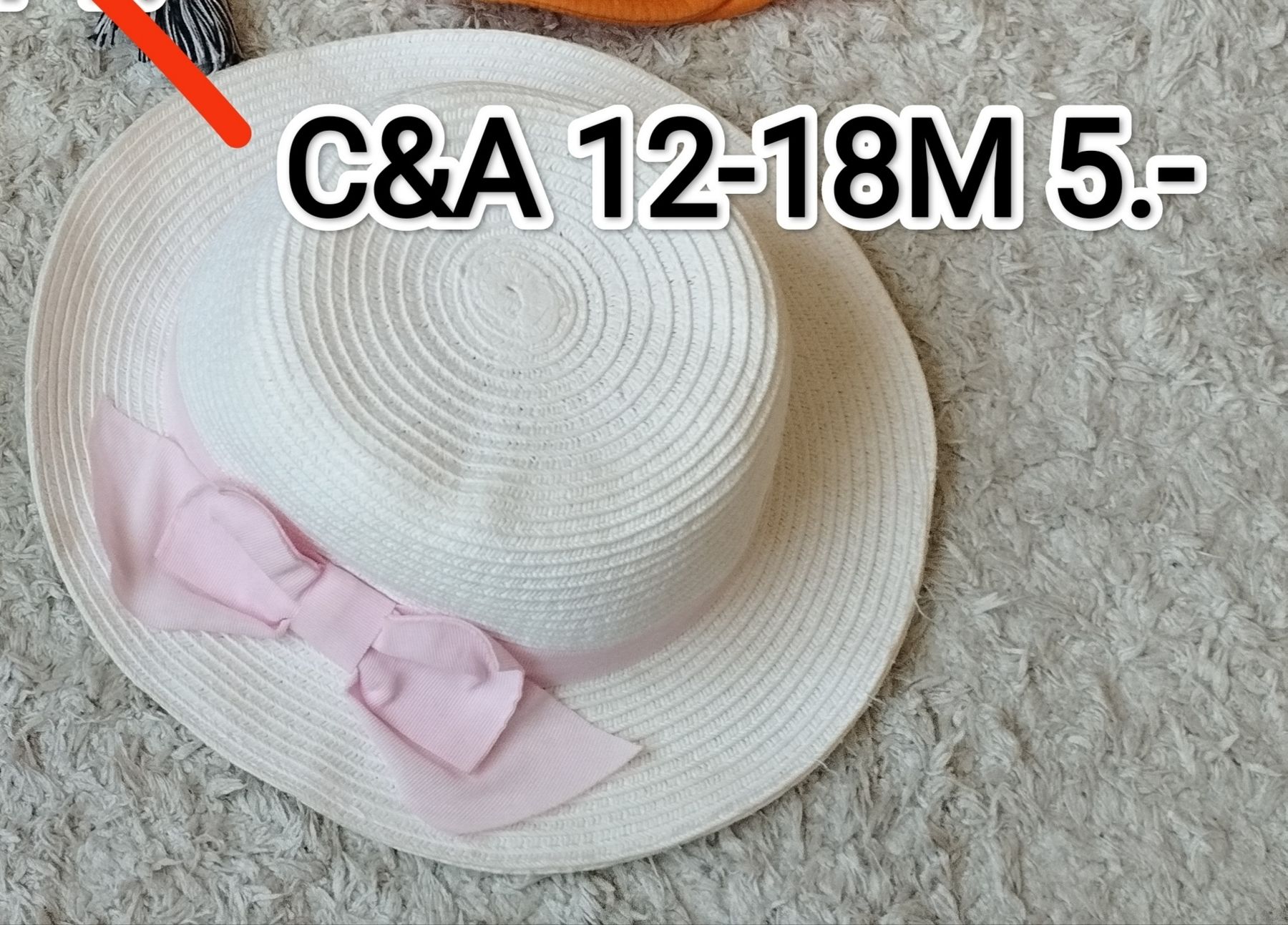 C&A Altro abbigliamento per bambina: Süsser Mädchen Strohhut Gr. 48-49 C&A – Usato da Wangs venduto da Gabrill 2