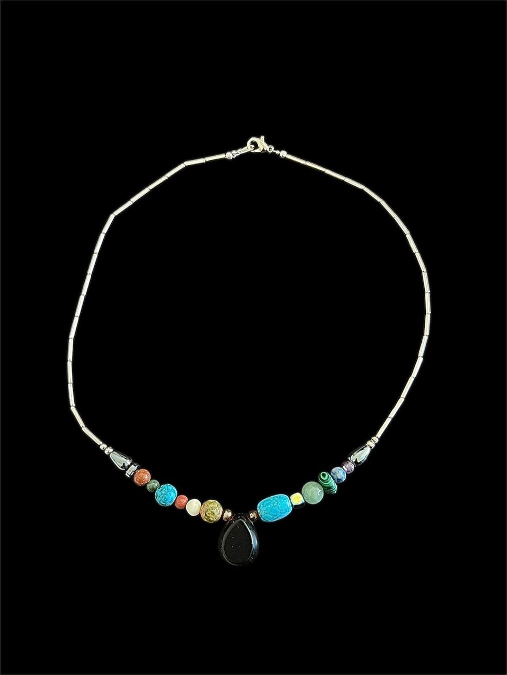 Catenine: Native American Silver Necklace – Usato da Genève venduto da gvokiii