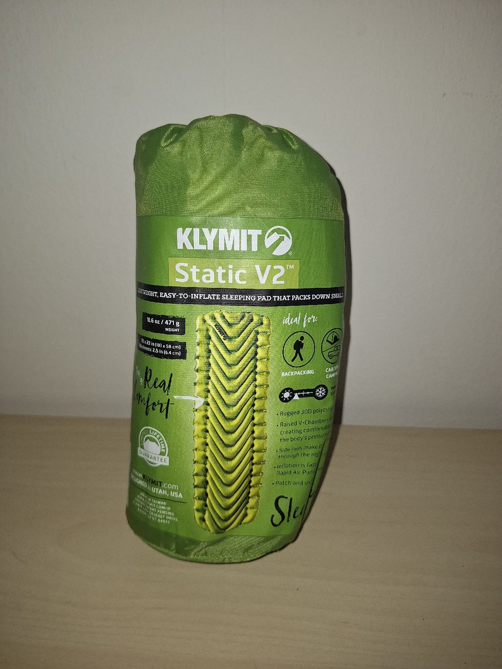 Materassi: Klymit Static V2 Schlafunterlage - Leicht & Kompakt – Nuovo (secondo la descrizione) da Stansstad venduto da Duracell__5