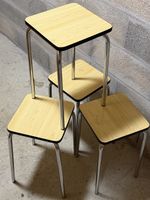 Lot de 4 tabourets formica vintage 