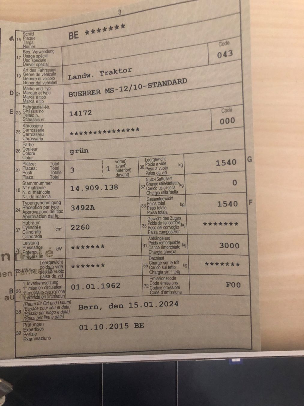 Bührer Trattori: Bührer MS12/10 Standard – Usato da Bützberg venduto da Wuethrich4922 5