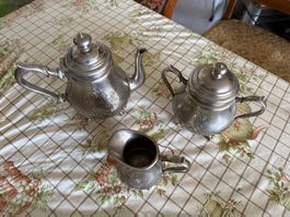 Wiskemann-Knecht Set: Tee Milch&Zucker 71.5 Lot= 507g Silber