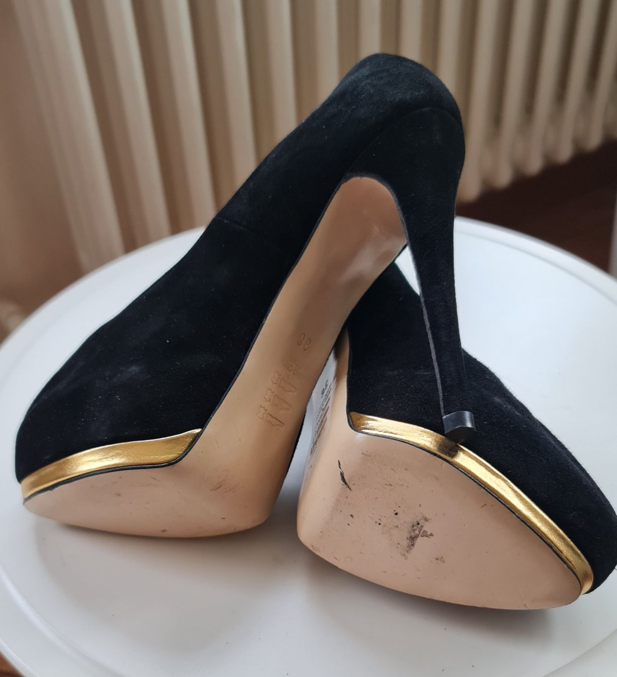 Benci Brothers Scarpe da donna: Peeptoe aus feinstem Wildleder Gr. 36 – Nuovo (secondo la descrizione) da Kriens venduto da ..stx.. 3