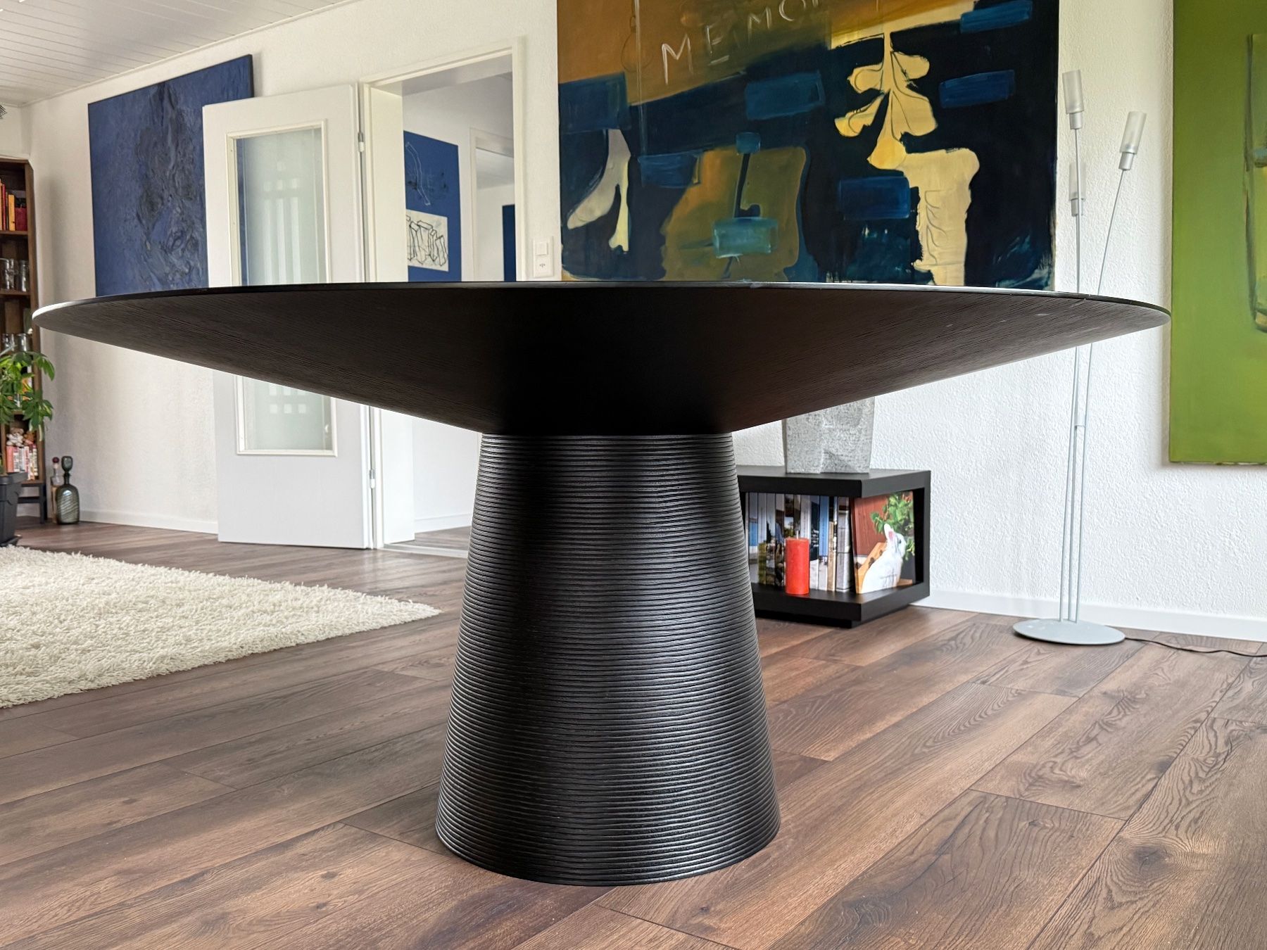 Tables: Runder Mocca Esstisch Eichenholz massiv 153 x 73cm – D'occasion à Biberist par ber_76bn 1