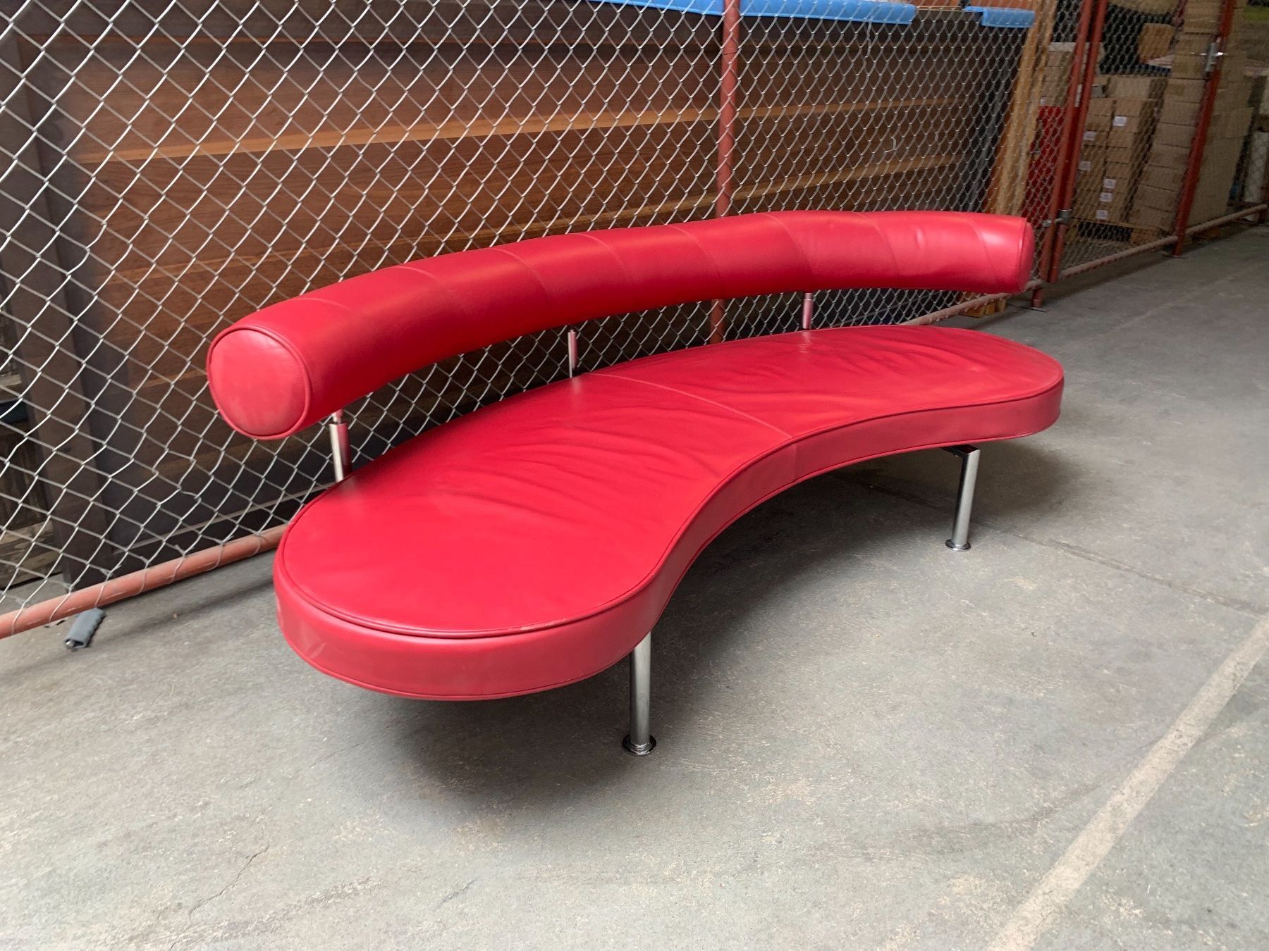 Sofas: Sofa in Leder rot – D'occasion à St. Gallen par MSMoebelhandel