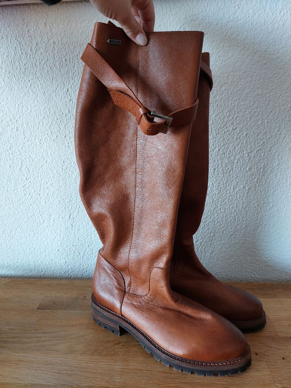 Scarpe da donna: Velez Leder Stiefel, Cognac Braun, Gr. 36 – Nuovo (secondo la descrizione) da Horgen venduto da prinza
