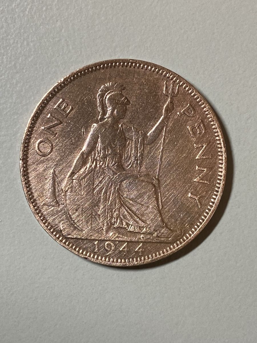 Tutti le monete: GB - 1 Penny - 1944 - Georges 6 – Usato da Payerne venduto da Mike1682