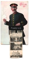 Leporello-AK Frankfurt a. M., Postbote, 