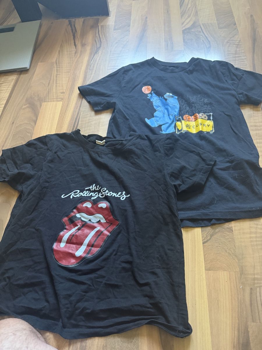 T-shirt: Cool Tshirt Rolling Stones/ cookie monstor – Usato da Lenzburg venduto da Stone07