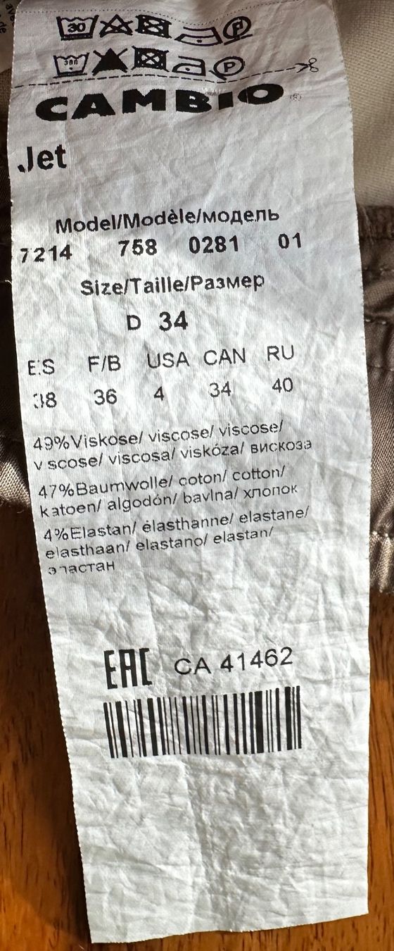 Cambio Pantaloni: Cambio Satin-Hose Damen 34 – Usato da Liestal venduto da Ballybs 4