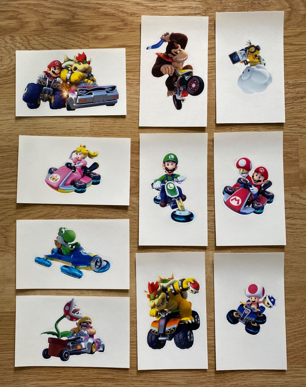 Carte collezionabili: 10 Mario Kart Sticker – Nuovo e nell'imballaggio originale da Rafz venduto da SaintCruz