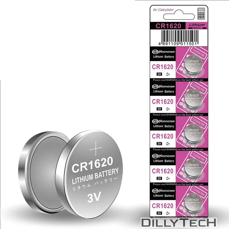Caricatori & Batterie: Koonenda CR1620 Knopfzellenbatterie - 5 Stk. – Nuovo e nell'imballaggio originale da Erlenbach ZH venduto da dillytech.ch 1