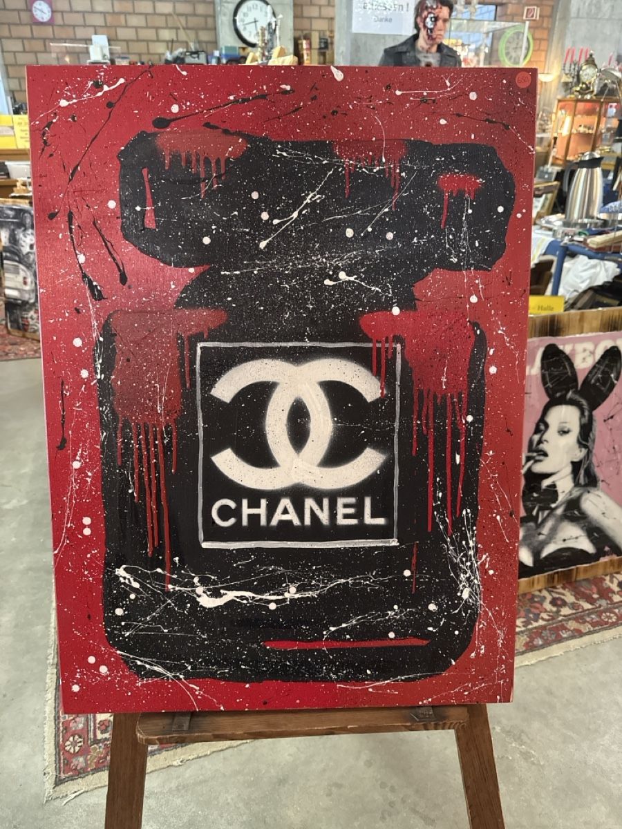 Dipinti: UNIKAT: CHANEL BILD AUF HOLZ – Nuovo e nell'imballaggio originale da Zwingen venduto da Eiphone 2
