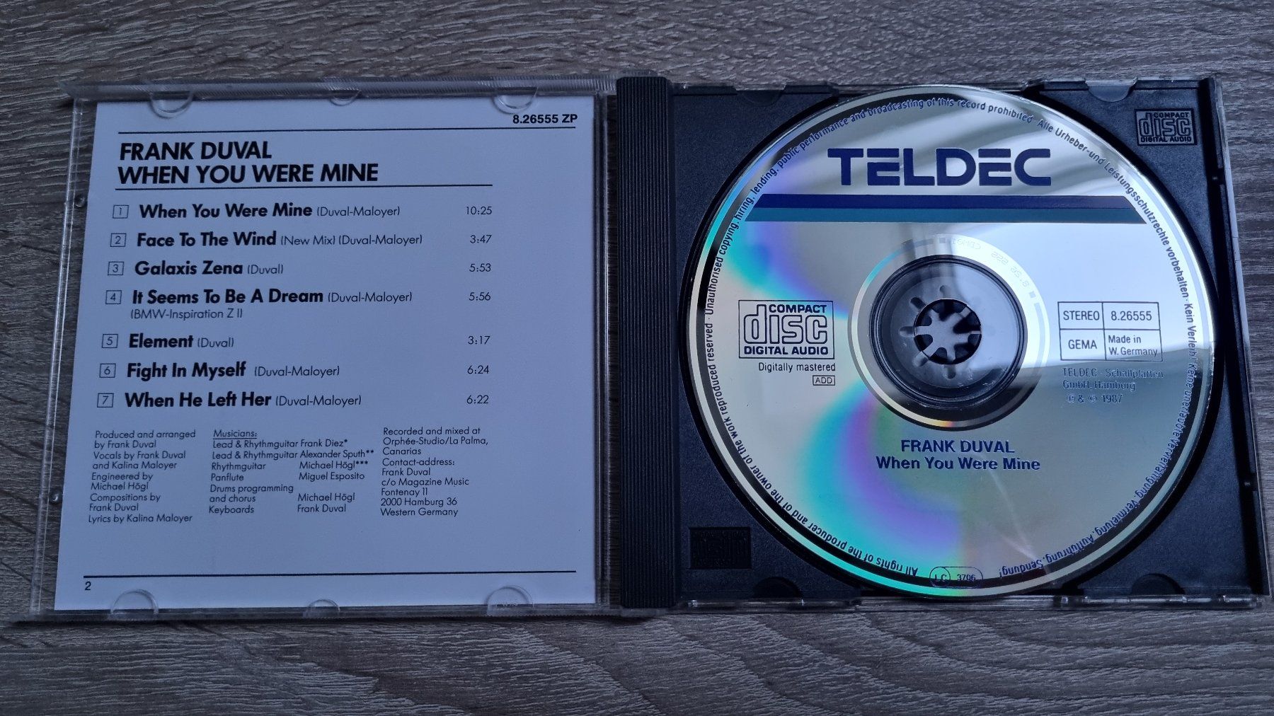 CD: Frank Duval - When you were mine – Usato da Hagenbuch ZH venduto da lecterr55 1