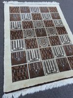 138cm/106cm Tapis d'orient antcien fait mains 