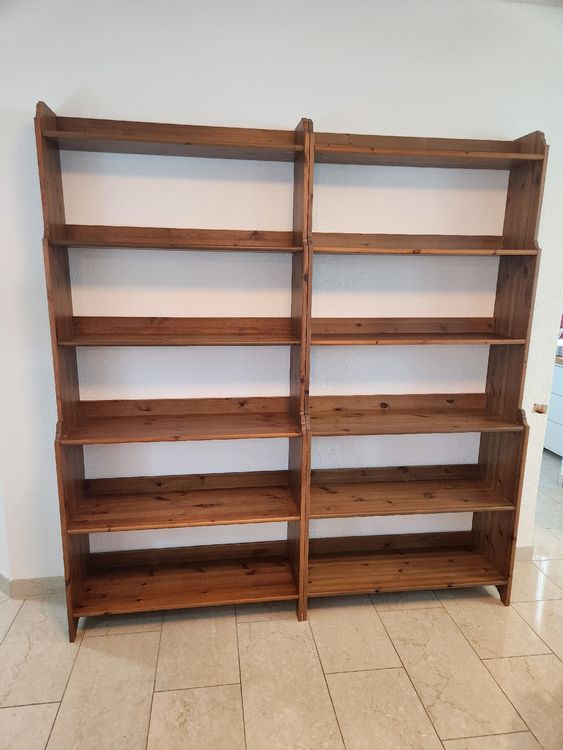 2 IKEA Leksvik Bücherregale massiv Kiefer | Kaufen auf Ricardo