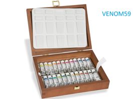 🎨Schmincke Horadam Aquarell Holzkasten 24 x 5ml Tuben🎨