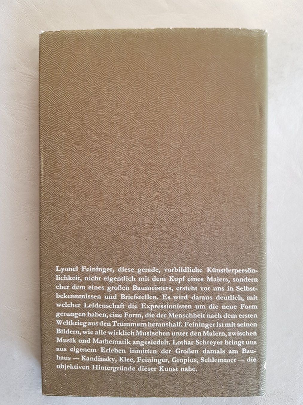 Libri: Lothar Schreyer - Lyonel Feininger - Dokumente Visionen 1957 – Usato da Walterswil BE venduto da Lonitti 3