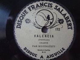 Disque 78 tours Salabert aiguille de Mistinguett - No172