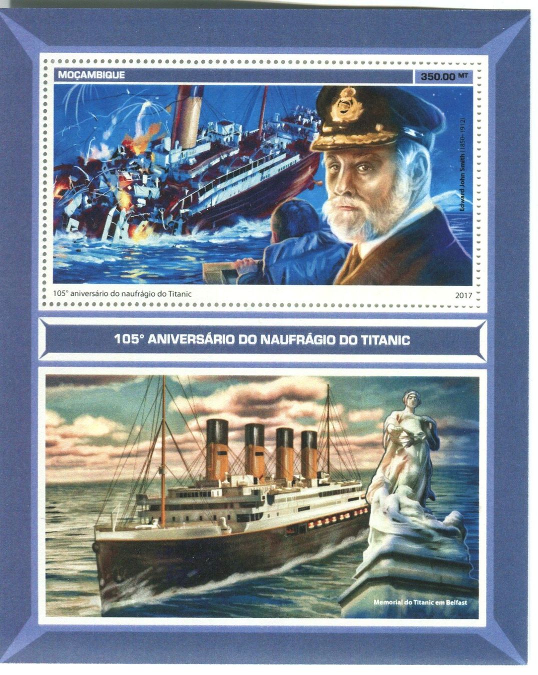 Tutti i francobolli: Block "Titanic". Mosambik – Nuovo e nell'imballaggio originale da Basel venduto da Butsch5