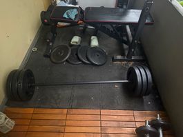 Langhantel-Set 30kg (Kunststoff/Zement) – 8048 Zürich
