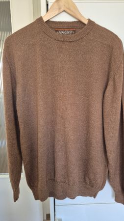 Alpacas Best Pullover, 100% Baby Alpaka, Grösse L, Braun