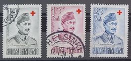 Finnland Rotes Kreuz 1952, Serie gestempelt
