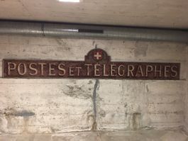 PTT Schild alt original