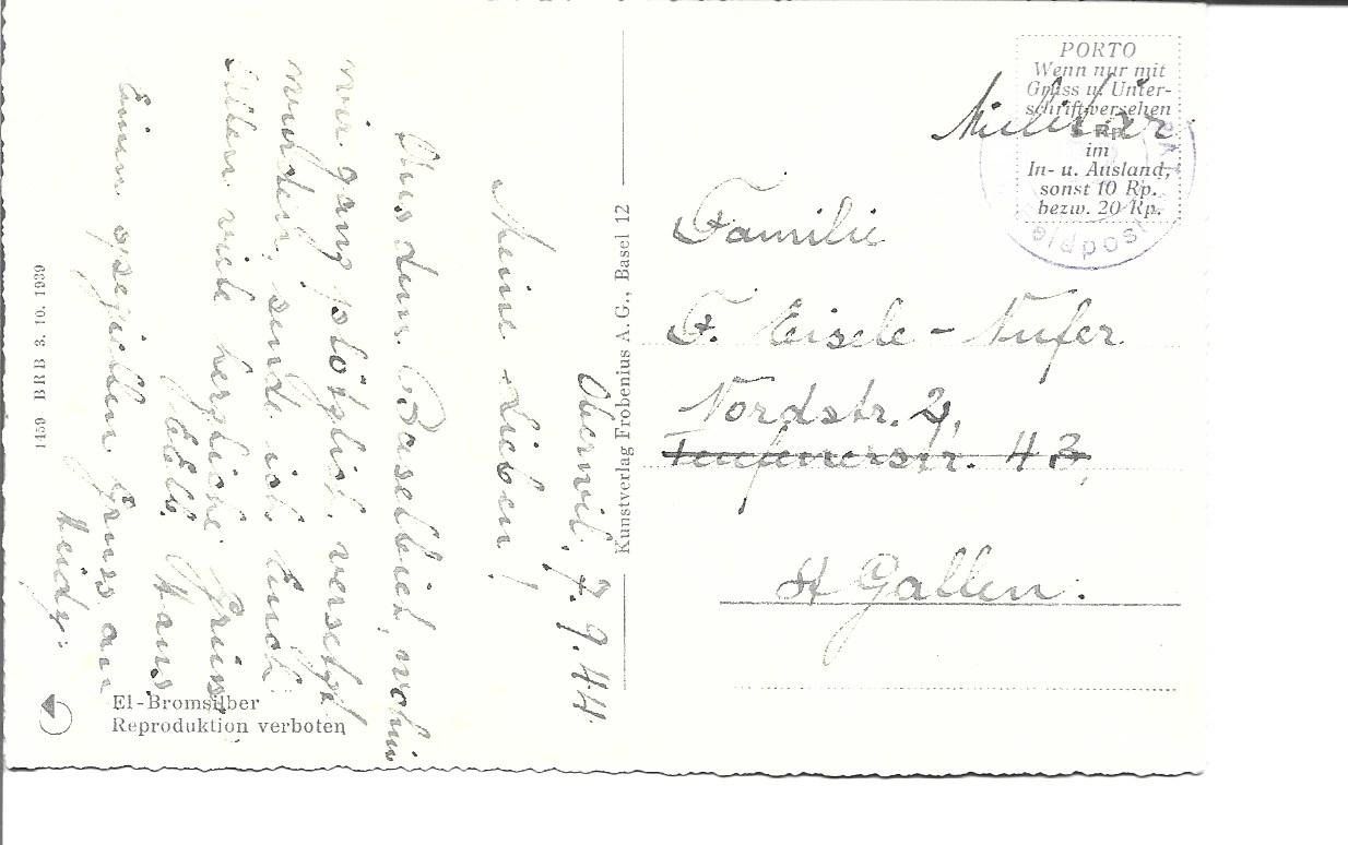 Cartoline postali: AK  Oberwil BL – Usato da Appenzell venduto da mai25 1