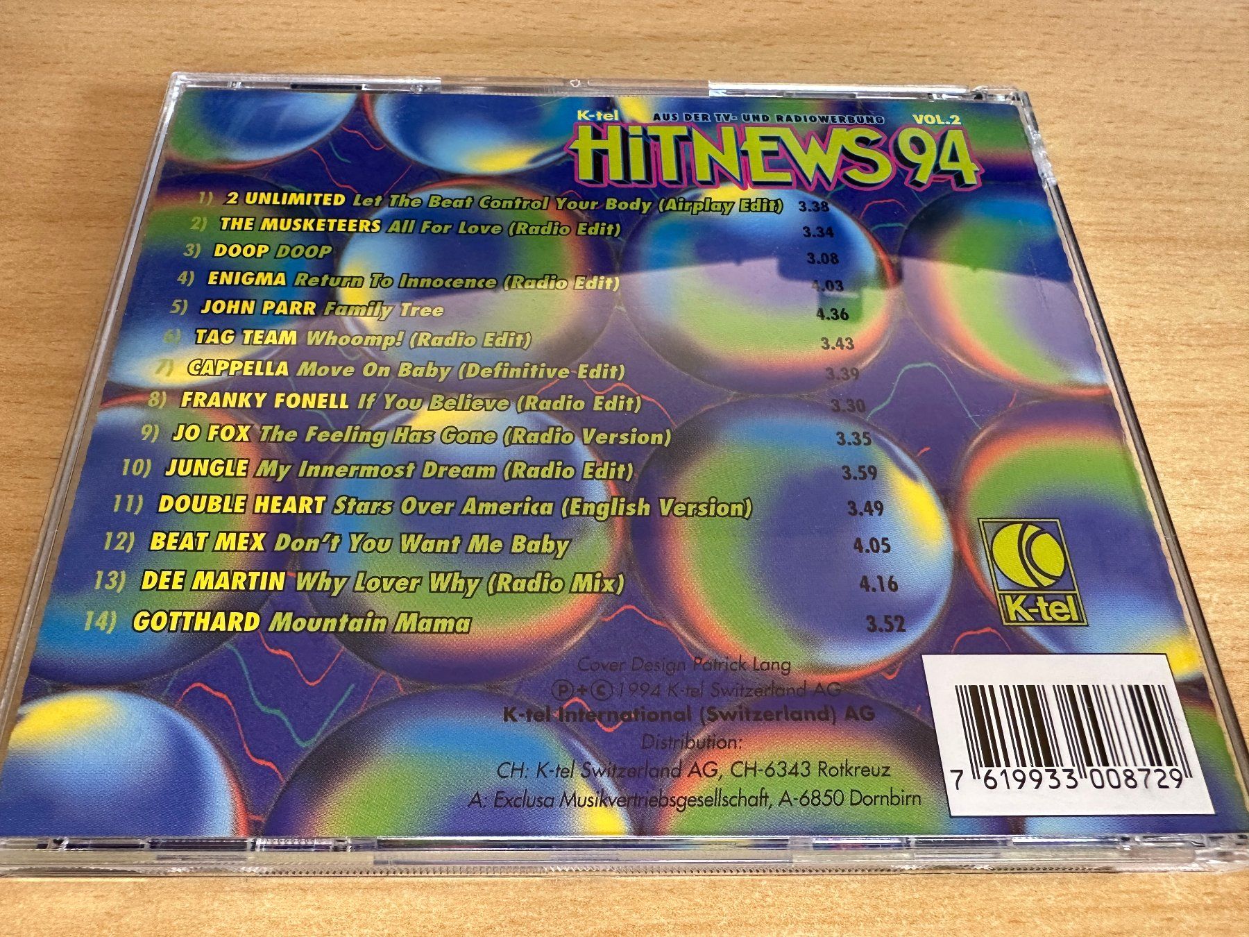 CDs: Various – Hit News 94 Vol. 2 – Gebraucht aus Rikon im Tösstal von Alpenmutz 1