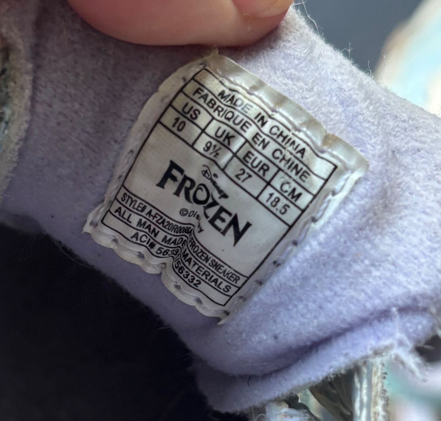 Scarpe per ragazze: Frozen Blinkende Sneaker Gr 27 – Usato da Brugg AG venduto da tsannen 5