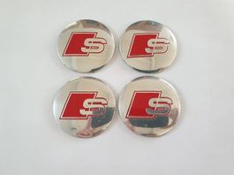 4er set Kleber für Nabendeckel Audi S und S Line