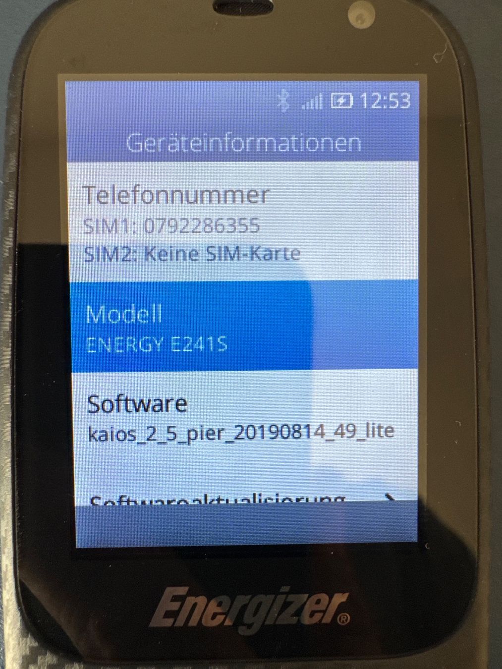 Energizer Portables: Energizer ENERGY E241S Handy Dual SIM mit Ladekabel – D'occasion à Rüti b. Büren par helscherj 1