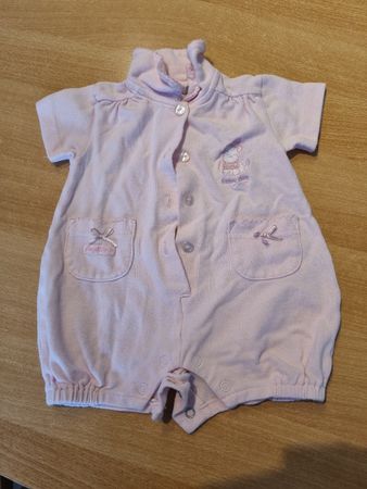 Baby Strampler kurz rosa Grösse 62 