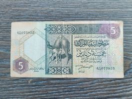 Libyen 5 Dinars 1991 - Pick 60b !!!!!!