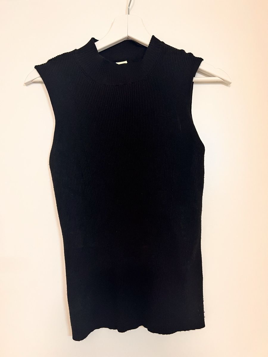 Top: Damen Top schwarz Grösse XS Basic Dept – Usato da Solothurn venduto da Lina042