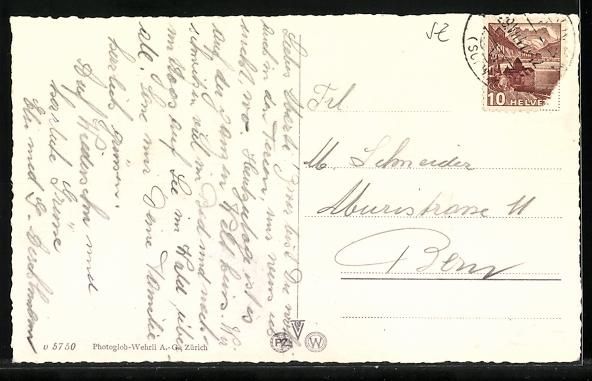 Cartoline postali: Brunnen, Ortsansicht mit Strassenbahn, G – Usato da Berlin venduto da bartko-reher 1