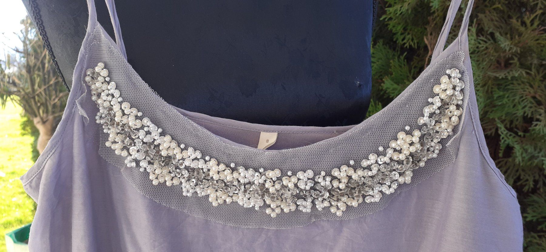 Vestiti: Kleid lila mit Seide/Baumwolle – Usato da Mörschwil venduto da wunderkiste44 6