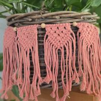 Makramee Girlande, Wandbehang, Boho Deko,Coral,Neu,Handmade!