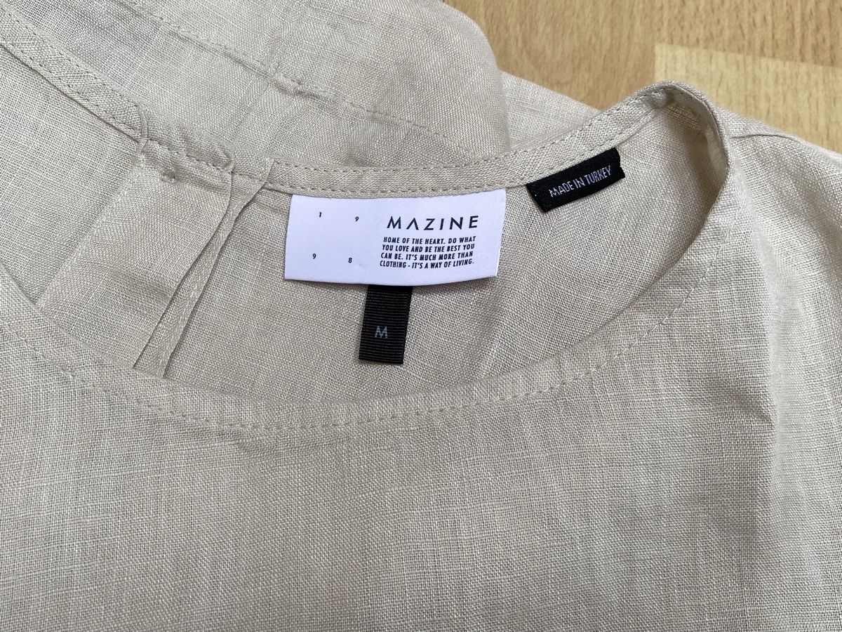 Top: MAZINE Oberteil Leinen Grau Gr. M Neu – Nuovo (secondo la descrizione) da Buochs venduto da H16 4