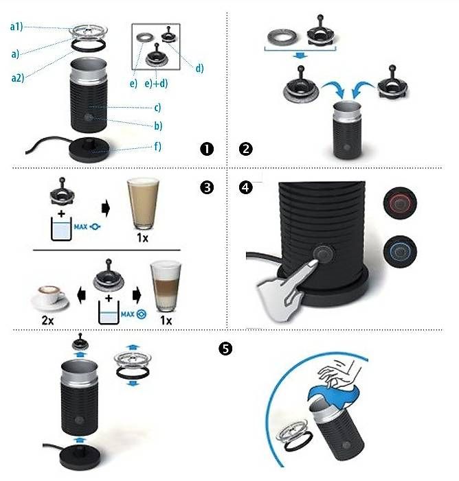 Elettrodomestici da cucina: Nespresso Aeroccino 3 Milchaufschäumer – Usato da Konolfingen venduto da sko_r5yd 3