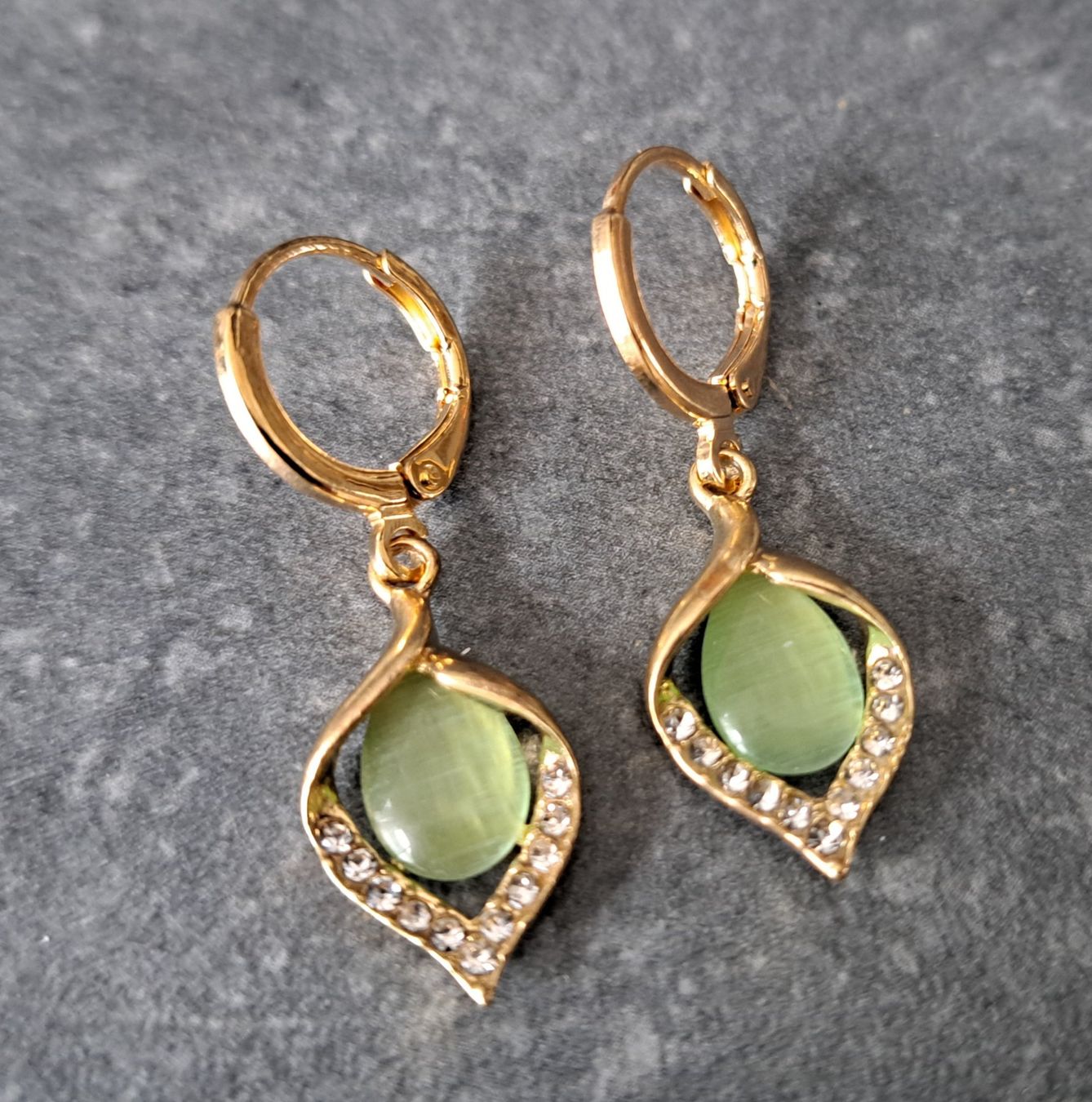 Orecchini pendenti & Orecchini a lobo: Boucles d'oreilles en opale – Nuovo e nell'imballaggio originale da St-Imier venduto da supernova21
