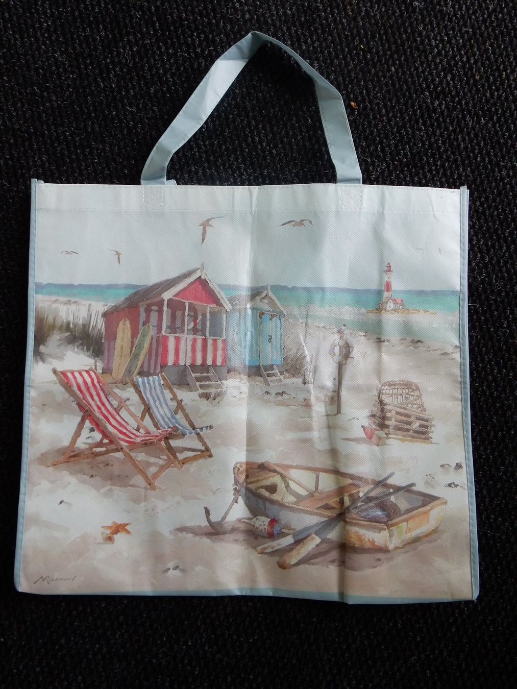 Borse: Tasche grosse Umhängetache Badetasche Strandszene – Nuovo (secondo la descrizione) da Jona venduto da simongarden 8