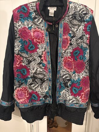 Bunte Vintage Jacke Grösse M mit Blumenprint