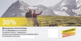 30% Rabatt - Grindelwald - Eigergletscher - Kleine Scheidegg