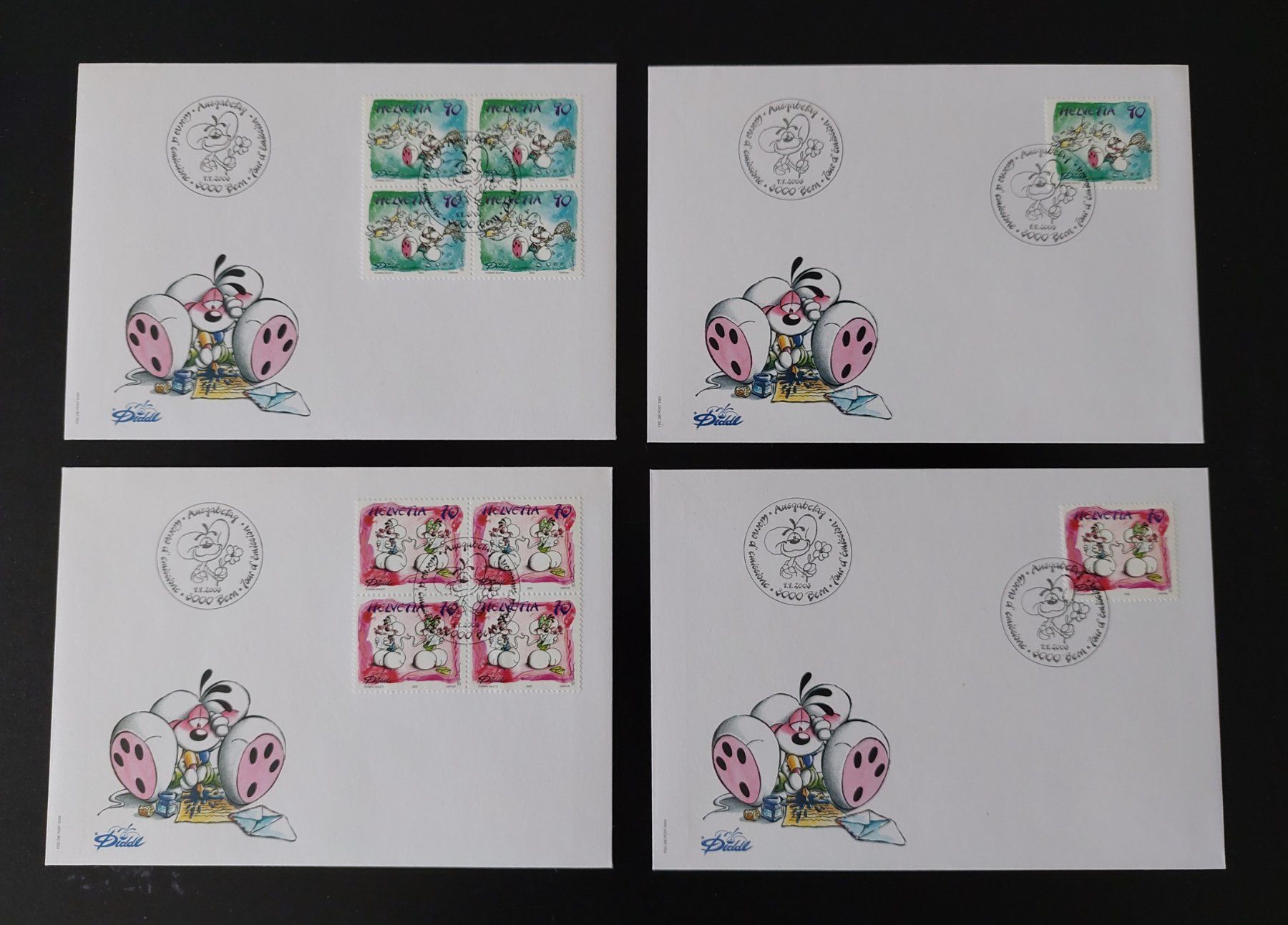 Alle Briefmarken: Ersttagsbriefe "Diddl und seine Freunde" – Neu (gemäss Beschreibung) aus Ebikon von Sasa_1993